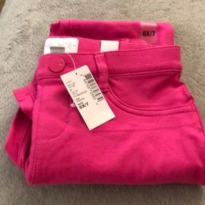 Pink girls jeggins from children’s place